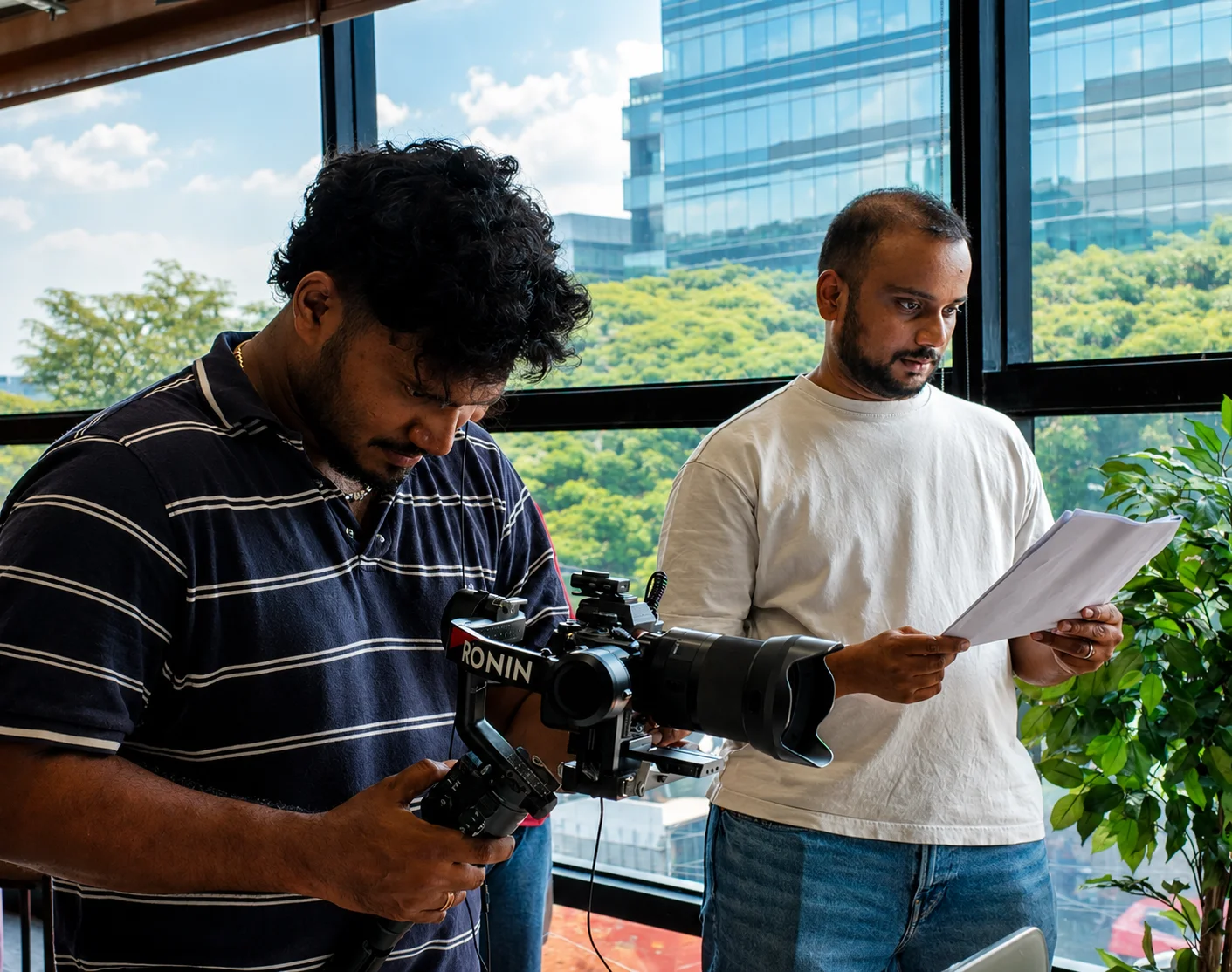 Behind the scenes